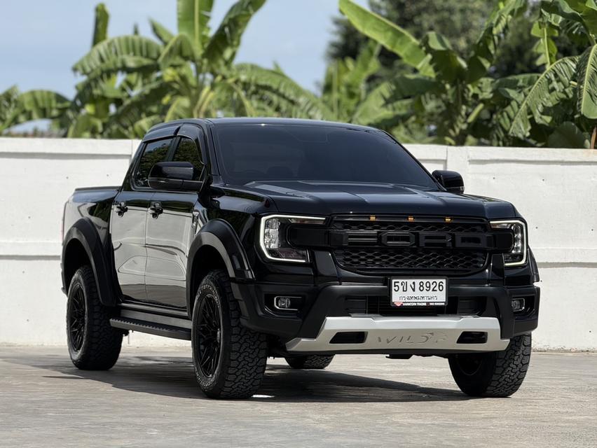 2022 FORD RANGER, 2.0 TURBO XLT โฉม HI-RIDER DOUBLE CAB สีดำ มือเดียวป้ายแดง ประวัติดี