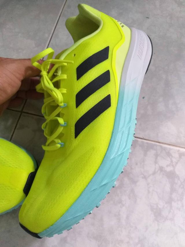 รองเท้าวิ่ง adidas แท้สีเขียวมือสองสภาพสวยใช้น้อยเบอร์ 44 2