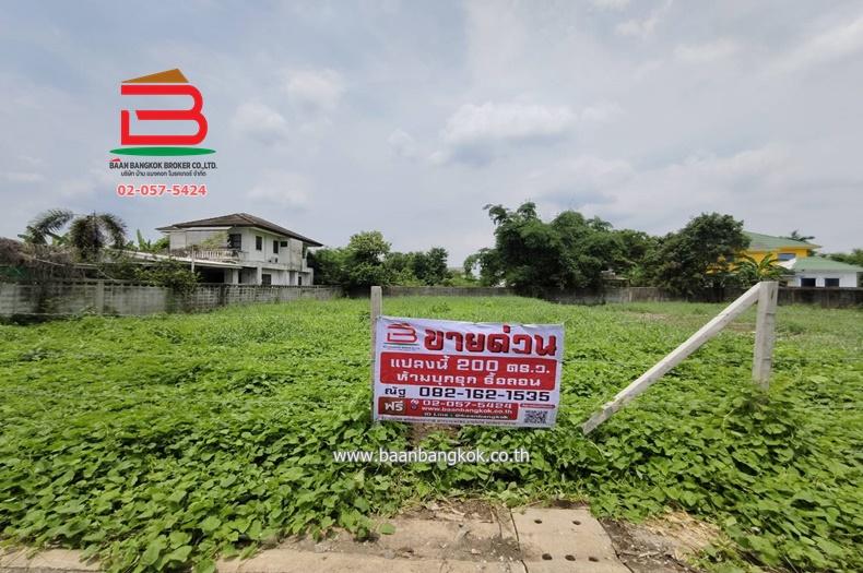 ที่ดินเปล่า เนื้อที่ 200 ตรว. ซอยรามอินทรา 39 แยก 28 แขวงท่าแร้ง เขตบางเขน กรุงเทพฯ
