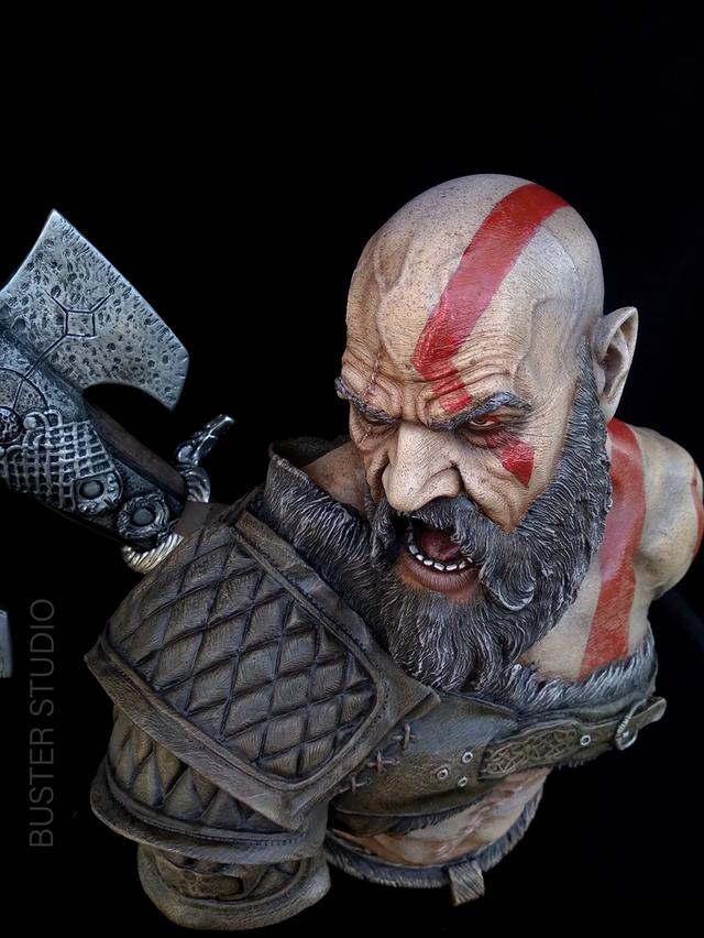 Cratos bust งานเรซิ่น