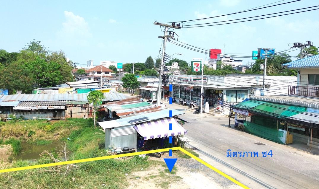 ขายที่ดินในเมืองโคราช ที่ดิน 2ไร่ 2งาน ด้านข้างติดทางสาธารณะ มิตรภาพซอย4 ใกล้เดอะมอลล์โคราช ที่ดินหน้ากว้าง 26.5เมตร ลึก 150เมตร 1