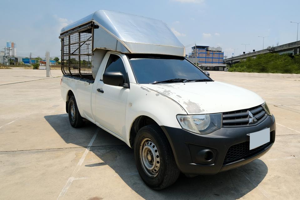 กะบะตอนเดียว 2ประตู Mitsubishi Triton Single Cab 2.4 GL MT(CNG) ปี2013 เสริมหลังคา+ตะแกรง บรรทุกเยอะจุใจ ขับใกล้-ไกล ลุยได้ทุกที่‼️  13