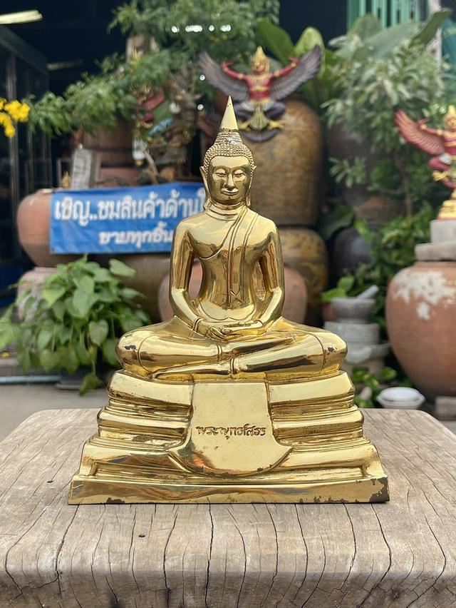 พระบูชา หลวงพ่อโสธร ปี2552 หน้าตัก5นิ้ว วัดโสธรวรารามวรวิหาร พระพุทธโสธร เนื้อทองเหลือง