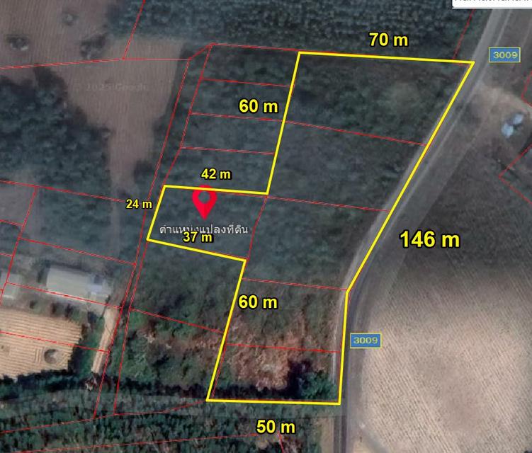 ขายที่ดินเขาหินซ้อน 4 ไร่ ติดถนนเส้น3009 ใกล้ตลาดพูนทรัพย์2.3กม. อ.พนมสารคาม ฉะเชิงเทรา 6