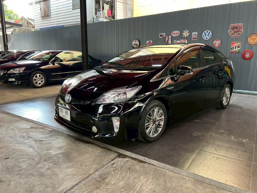 TOYOTA PRIUS 1.8 Hybrid Top option grade ปี2012 ไฮบริดประหยัดมาก ไม่เคยชน วิ่งน้อย