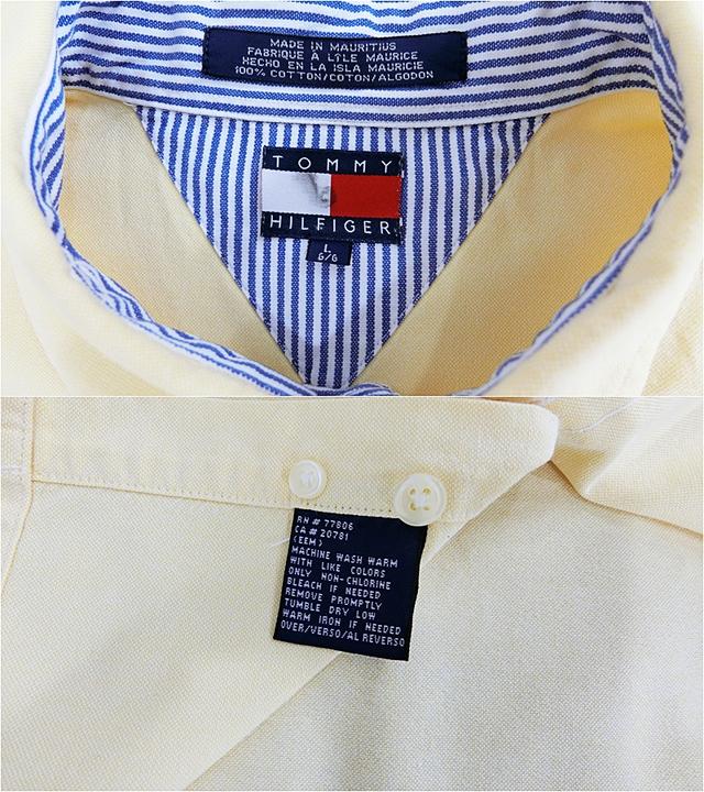 TOMMY HILFIGER แท้ อก51 เสื้อเชิ๊ตแขนสั้นสปอตคลาสสิกผ้าOXFORD 6