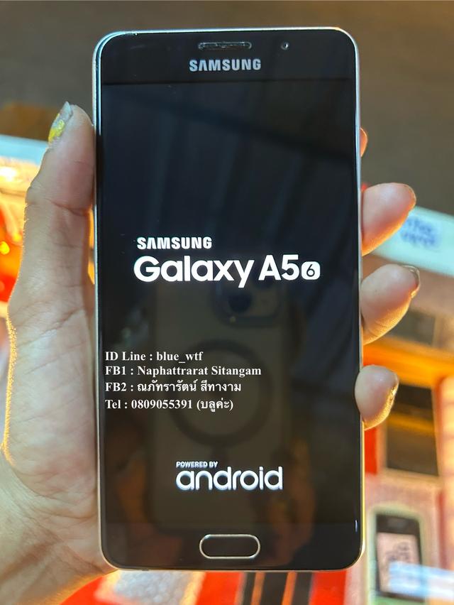 Samsung A5(6) จอ5.2นิ้ว 4G 2ซิม Rom16 Ram2 ใช้งานปกติ ได้ทุกซิม