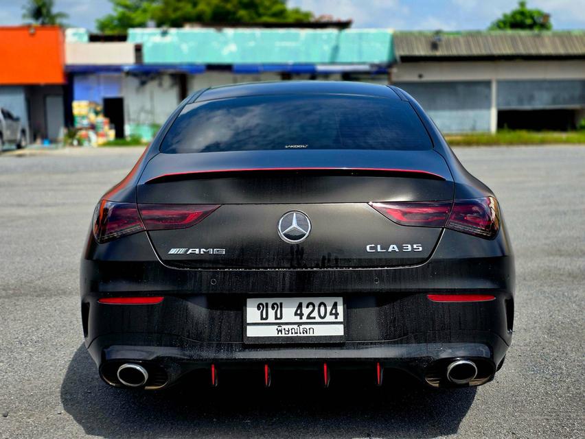 Mercedes-Benz CLA35 AMG ปี 2020 รถสีดำ Wrap ดำด้าน รถศูนย์ รูปที่ 6