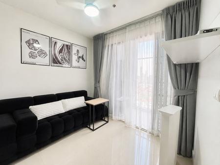 For Rent Ideo Sathorn Taksin Top 27th Fl 0m to BTS Krung Thon Buri 35 sqm 1BR Bathtub Min 3 Months Lease Fully Furnished 22k mo 8