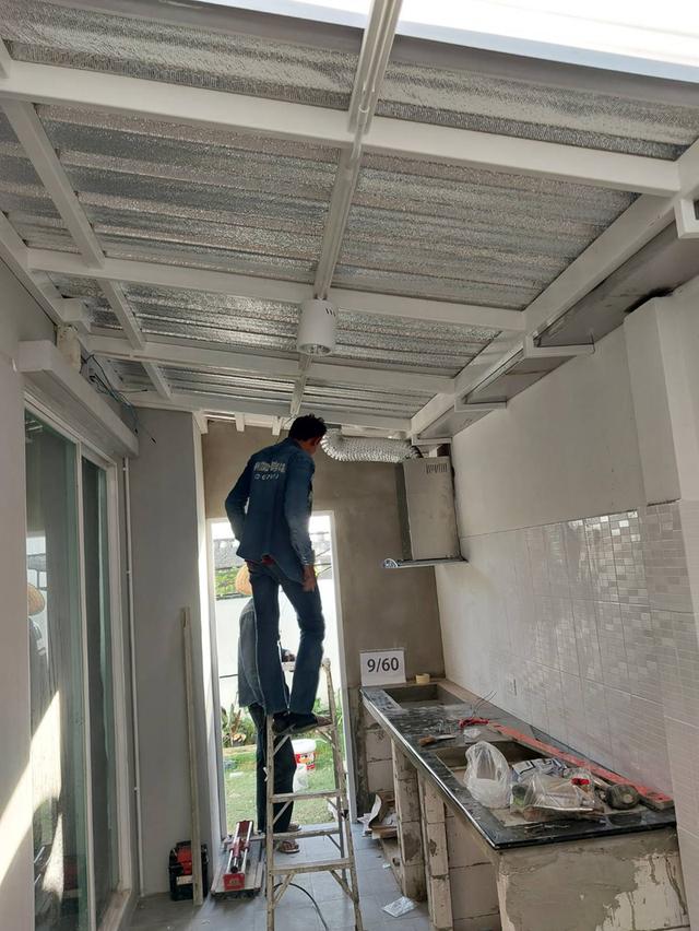 รับเหมาต่อเติมโครงหลังคา กันสาด แบบครบวงจร รูปที่ 14