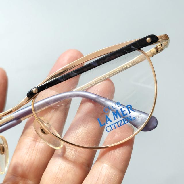 กรอบแว่นตาวินเทจ ญี่ปุ่น ยุค 80,90 ไทเทเนี่ยมเกรดพรีเมี่ยม น้ำหนักเบา by Citizen เก่าเก็บไม่ผ่านการใช้งาน ทรงสวยคลาสสิค รูปที่ 15