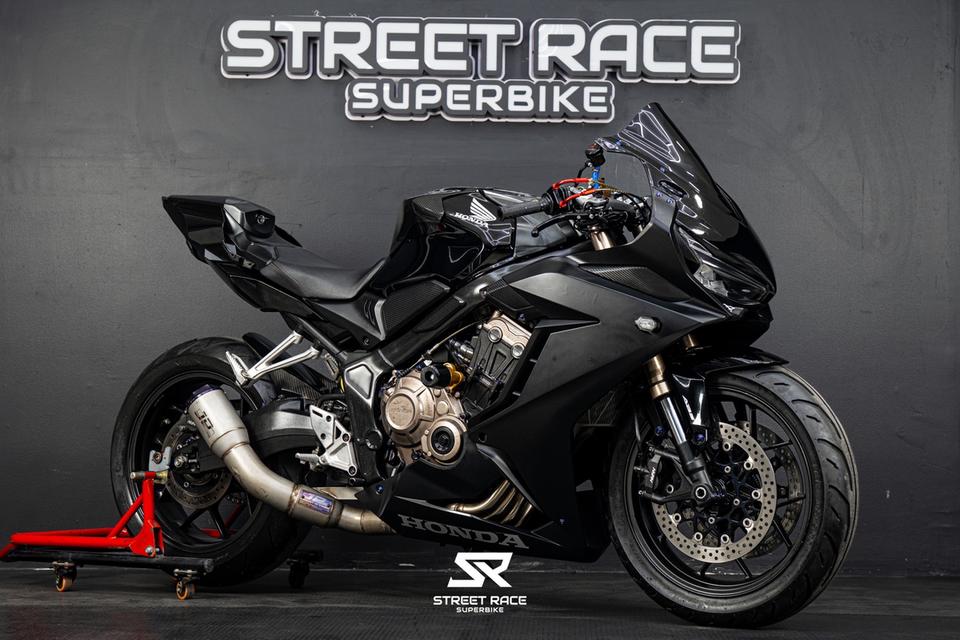 CBR650R 2021 ดำรถเท่ ท่อ JP racing ท้าย R1 ราคาเงินสด 212,000 บาท รูปย่อยที่ 1