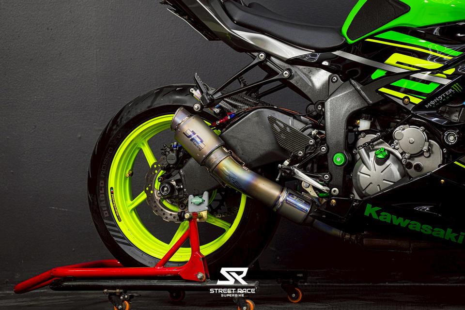 🔥kawasaki ninja zx-6r ปี 2018 จด 2020 🔥 ทรงซิ่งท่อ jp racing รูปที่ 4