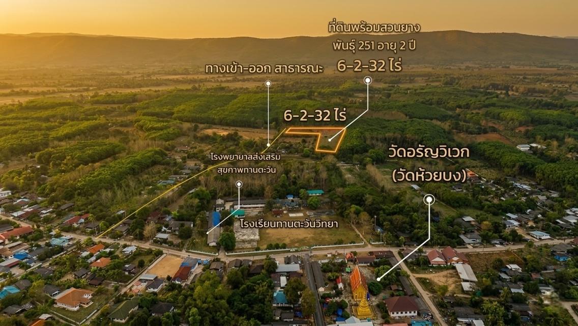 ขายที่ดินสวนยางพารา อำเภอพาน จังหวัดเชียงราย พร้อมทำประโยชน์ต่อได้ทันที 1