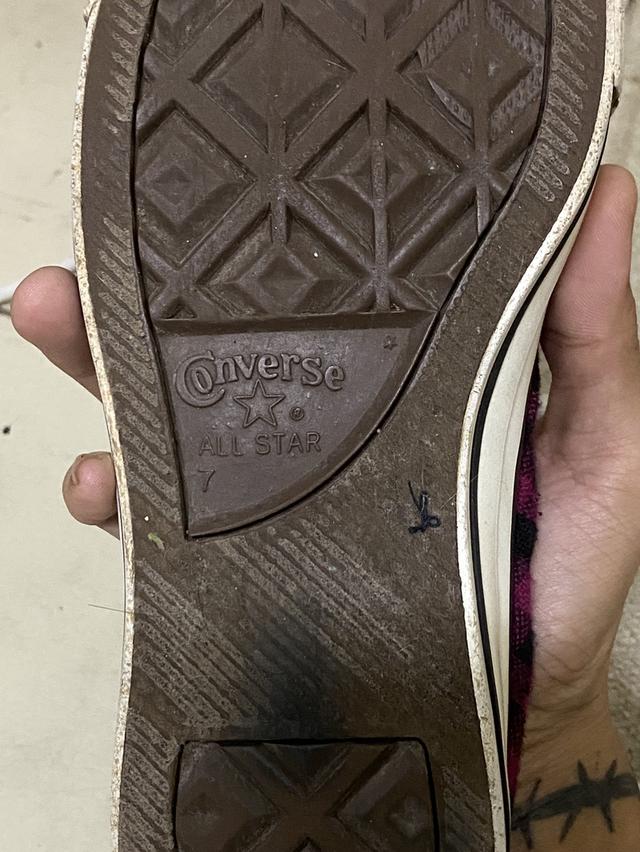 Converse All Star มือ2 ผ้าสก็อต 7/41-26.0 (ป้ายหลุด) 4