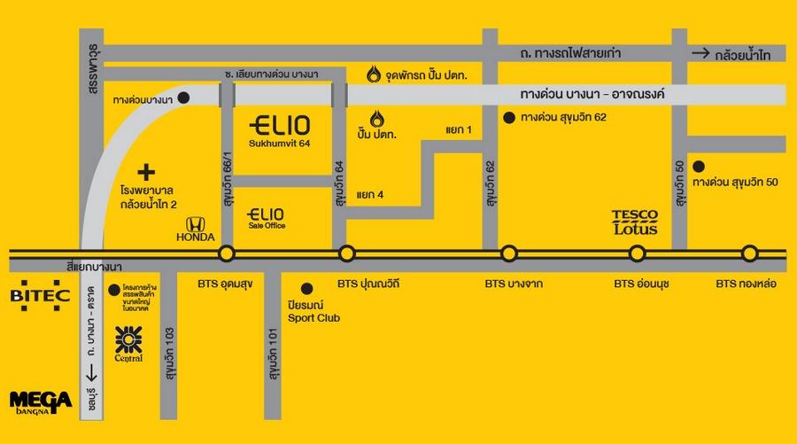 ให้เช่า คอนโด เอลลิโอ สุขุมวิท 64 ใกล้ BTS ปุณณวิถี ห้อง 22 ตารางเมตร ชั้น8 วิวสระ ตึกC ตกแต่งครบพร้อมอยู่ 12