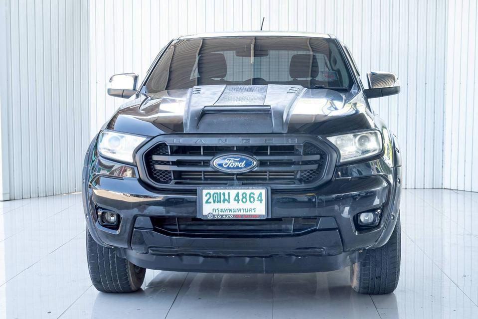FORD RANGER 2.2 XLT เกียร์ AT ปี 2019 สีดำ โฉม HI-RIDER OPEN CAB รูปที่ 2
