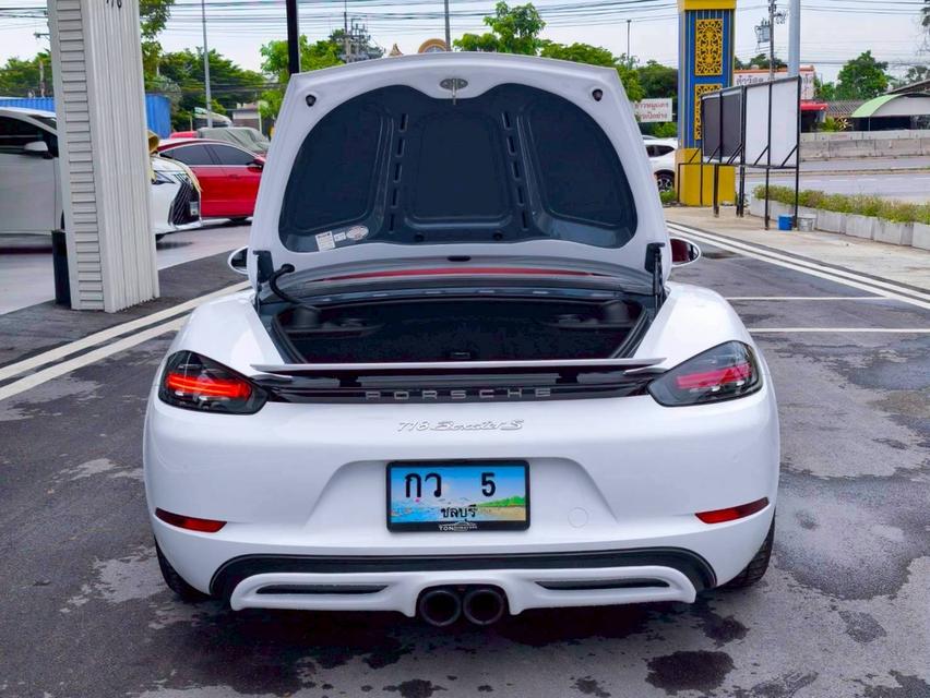 รหัสรถ KPV5 2017 PORSCHE BOXSTER 2.0 CABRIOLET สีเทา wrap ขาว หลังคาแดง  19
