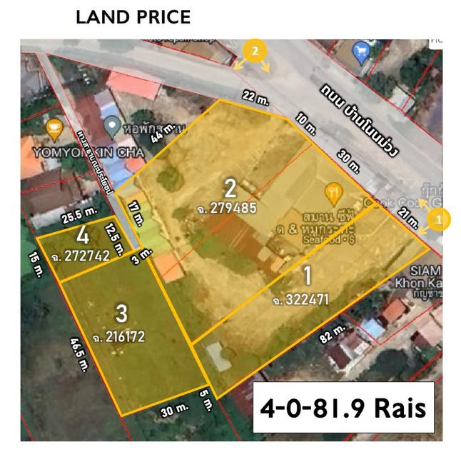 ขายที่ดินเปล่า ขอนแก่นโนนม่วง