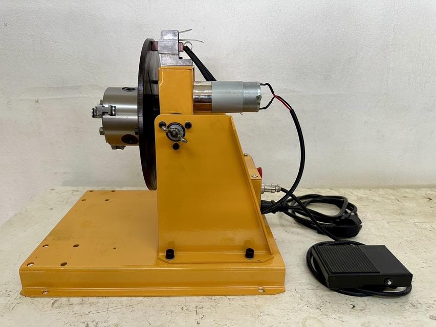 โต๊ะหมุน เครื่องหมุนจับชิ้นงาน HD-10 220V จับท่อ0-2.5นิ้ว รับน้ำหนักชิ้นงาน10กก