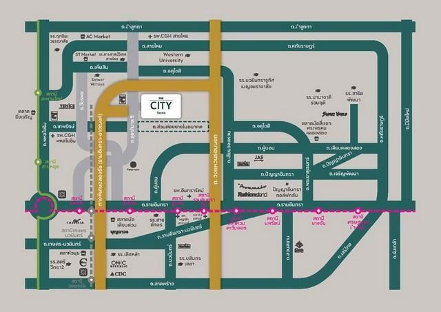 PB5235 ให้เช่าบ้านเดี่ยว 2ชั้น โครงการ เดอะ ซิตี้ วัชรพล ถนนสุขาภิบาล5 บ้านพร้อมเข้าอยู่ โครงการใหม่ ติดทางด่วน  11