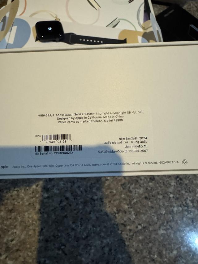 ขายๆๆๆถูกๆๆๆApple Watch ซีรี่9สีMinight 45MM GPS ยกกล่องสูนTrueการใช้งานดีเยี่ยม100%ทุกๆฟังชั่นเครื่องรีสโตได้หมดไม่ติดแอคเค้าใดๆคับ Model TH/A  สภาพ 7