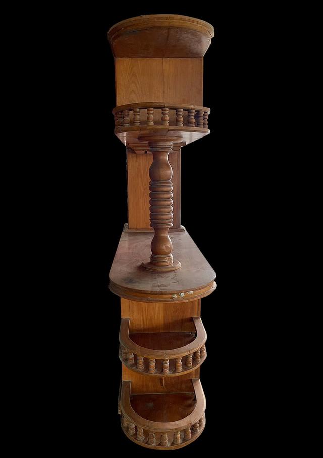 ตู้บาร์ไม้สักทอง เคาน์เตอร์บาร์ไม้สัก 3ชั้น บานกระจก ไม้สักทองคุณภาพ