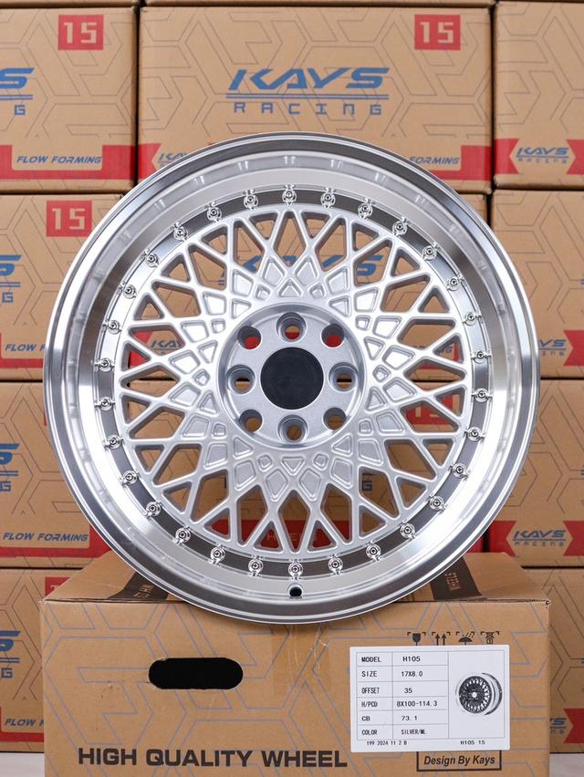 ล้อใหม่17×8 ใส่ได้5/1005/114.3 4/100 /1114.3ออฟ