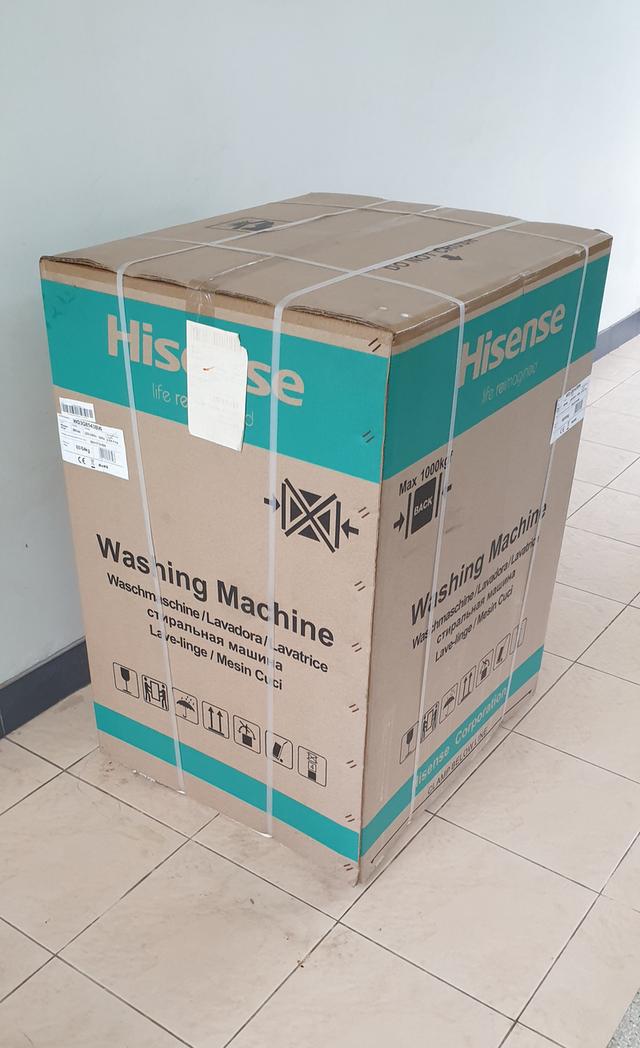 เครื่องซัก อบผ้า HISENSE ใหม่ ยังไม่แกะกล่อง รุ่น WD3Q8543BW อินเวอร์เตอร์ สีขาว 3