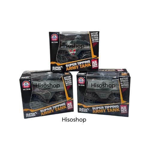 ของเล่นรถถังสุดมันส์ Super Tipping Army Tank พร้อมลุยทุกพื้นที่มีเสียงและไฟกระพริบเสริมสร้างจินตนาการ 2