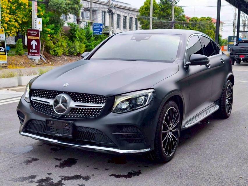 รหัสรถ KPV53 2018 Benz GLC250 Coupe AMG Plus สีเทา WRAP ดำ