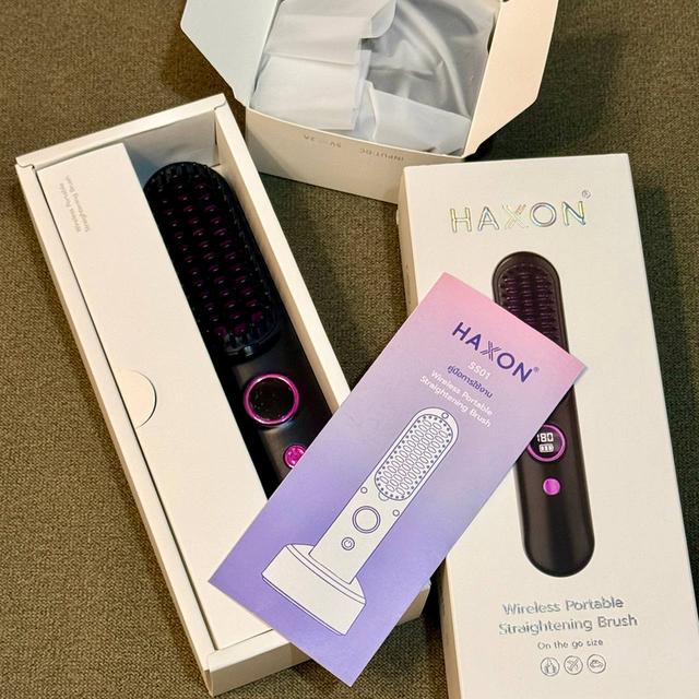 Haxon Wireless Portable Brush SS01 หวีไฟฟ้าไร้สาย ไอออนเคราตินบำรุงผม
