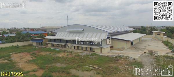 ขายโรงงาน เนื้อที่ 7 ไร่ 1 งานเศษ บางกระดี่ 16 มีครบแบบ 3 in 1 โรงงานสูง 11 เมตร สำนักงาน 2 ชั้น บ้านพักคนงานสูง พร้อมใบ รง.4 - KK001799s 7