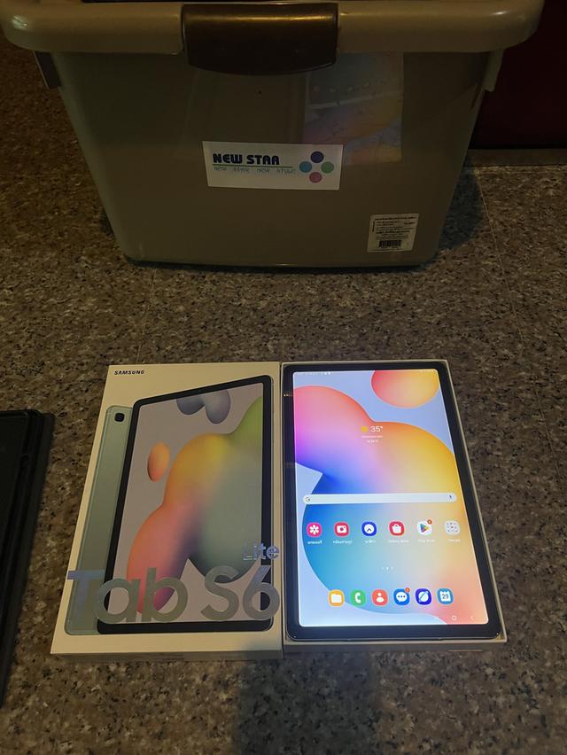 ขายๆๆๆถูกSamsungTabS6LiteสีหายากAngora Blue 64กิ๊กLTEใส่ซิมได้มีกล่องสภาพสวยการใช้งานดีเยี่ยมทุกๆฟังชั่นเครื่องรีสโตได้ตลอดไม่มีติดแอคเค้าใดๆคับ  สภา
