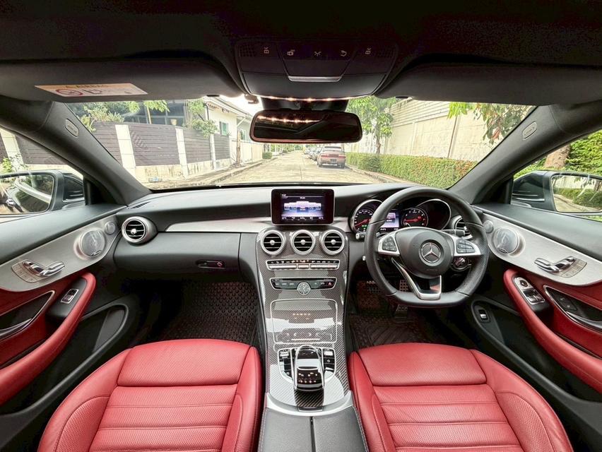 รหัสรถ AP299 🎱 Mercedes-Benz C250 Coupe AMG สีดำ เบาะแดง ปี 2018 รูปที่ 11