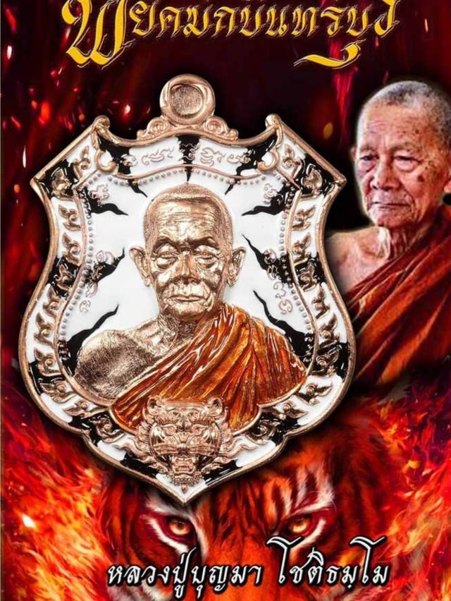หลวงปู่บุญมา โชติธมโม รุ่นพยัคฆ์กบินทร์บุรี รูปที่ 8