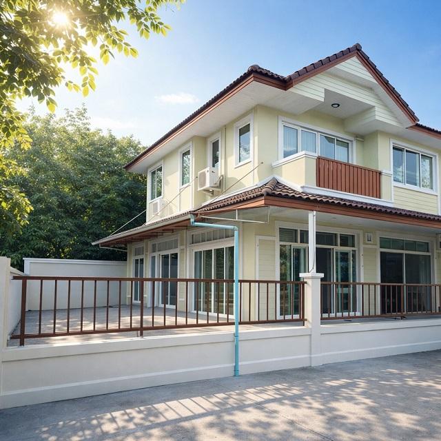 ให้เช่าบ้าน 2 ชั้นหลังมุม 40ตร.วา. รร.สารสาสน์วิเทศ สายไหม 1 กม. ตลาดวงศกร 1.4 กม. สุขาภิบาล 5 320ตร.ม. เฟอร์ฯครบ 3 นอน 1