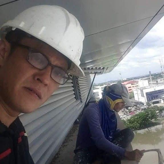 พ่นสีหลังคา,ทาสีอาคาร,แก้ปัญหาน้ำรั่วซึม,โรยตัว,ทาสีอาคาร, 089-129-4926 18