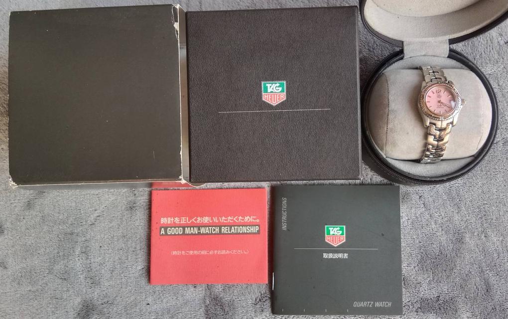 29.TAG Heuer Link Mother of Pearl Link Watch WT141M BA0560 ระบบ Quartz Lady size หน้าปัด 32 mm อปก.กล่องแท้+คู่มือ และใบรับประกัน