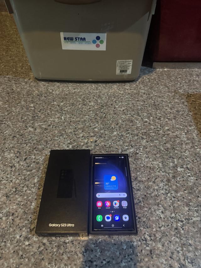 ขายๆๆๆถูกSamsungS23Ultra256กิ๊กสีPhomton Black สูนTrueสภาพสวยการใช้งานดีเยี่ยมทุกๆฟังชั่นเครื่องรีสโตได้ตลอดไม่มีติดแอคเค้าใดๆคับ  สภาพ: 98% สวยๆคับไ