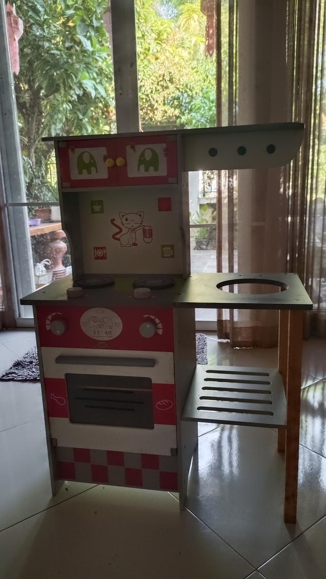 ของเล่นเด็ก ชุดครัวกับชั้นที่เก็บของเล่นยีราฟ รูปที่ 2