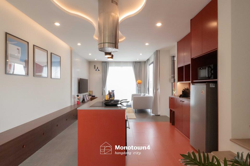 บ้านโซนหางดงเชียงใหม่ โครงการ Monotown 4 ทาวน์โฮม 3 ชั้น ที่จอดรถ 2 คัน สิ่งอำนวยความสะดวกครบ ใกล้กาดฝรั่ง 5 นาที 6