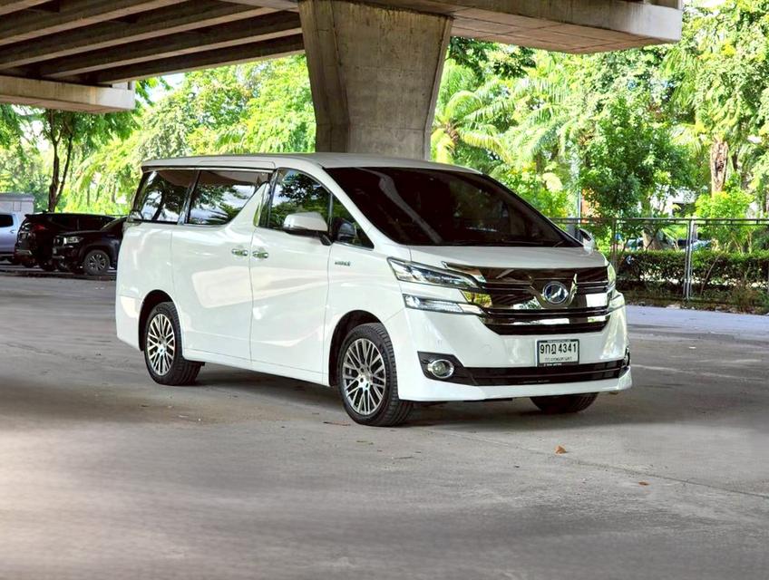 ขายรถ Toyota Vellfire 2.5 HEV E-Four ปี 2015 สีขาว เกียร์ออโต้