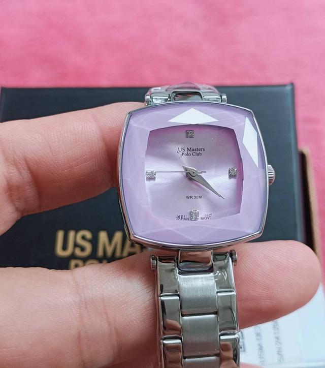 โปโล นาฬิกาข้อมือสุภาพสตรี รุ่น FIRST LADY CRYSTALLINE DATE LILAC 8