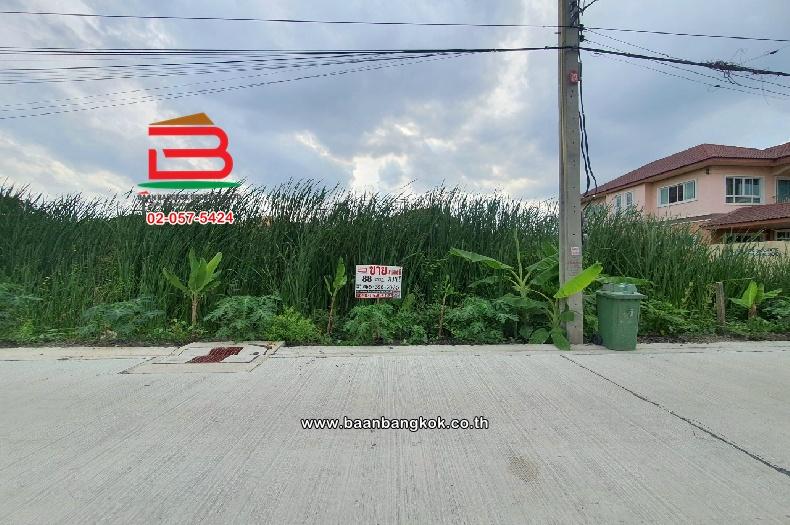 ที่ดินเปล่า พุทธมณฑลสาย 4 เนื้อที่ 88 ตร.ว (ระหว่างทางเชื่อมพุทธมณฑลสาย 4 กับคลองทวีวัฒนา) ตำบลบางพรม อำเภอตลิ่งชัน กรุงเทพมหานคร