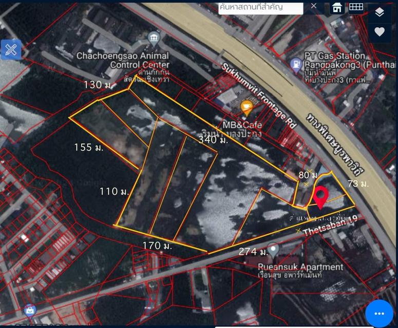 ขาย ที่ดิน ติด ถ.บางนา ตราด ฉะเชิงเทรา 46 ไร่ เขต EEC ทางเข้าติด ถนนใหญ่ขาเข้ากรุงเทพ 1