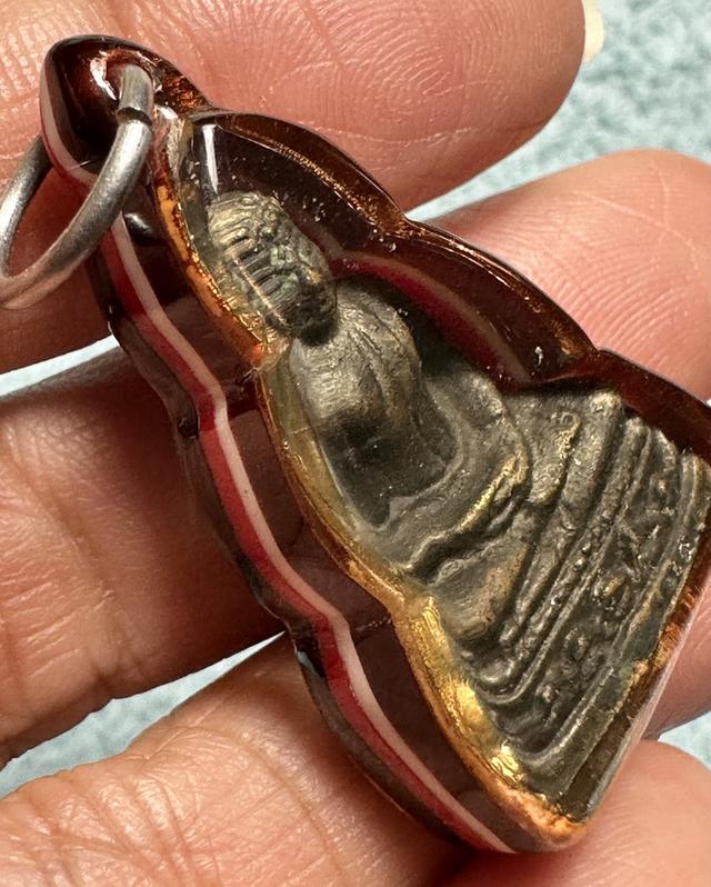 พระกริ่ง  วัดไผ่ล้อม อ.บ้านค่าย จ.ระยอง ล.ป.ทิม วัดระหารไร่เสก พร้อมเลี่ยมโบราณพร้อมเลี่ยมโบราณเดิม รูปที่ 5