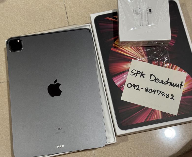 IPad Pro11“ M1 256gb Wifi เครื่องศูนย์ไทย แบต95%