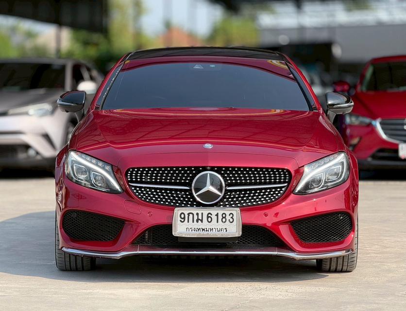 ปี 2016 BENZ C-CLASS, C250 COUPE AMGDYNAMIC โฉม W205 ปี14-23 สีแดง รูปที่ 2