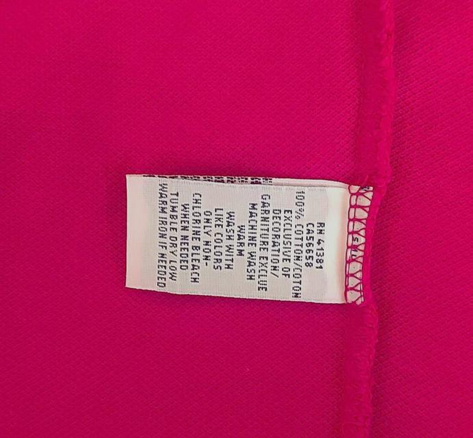 Polo Ralph Lauren Cropped Polo Shirt Aruba Pink รูปที่ 8